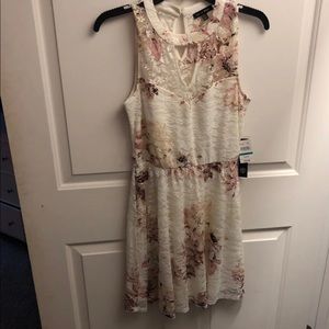 white floral dress